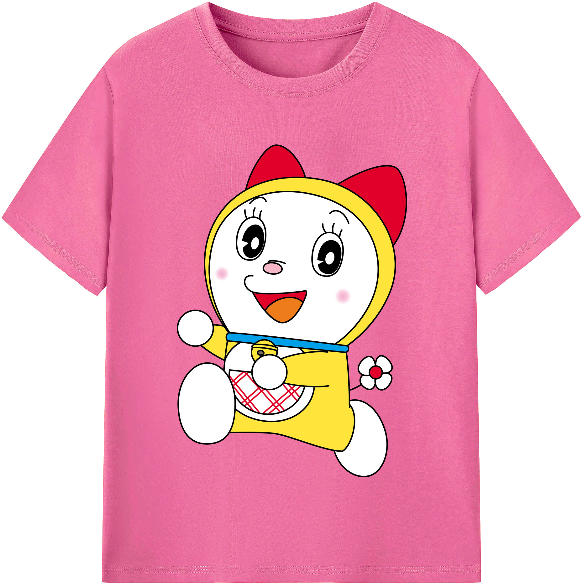 （画像用） ドラえもん ドラミ Doraemon Dorami レディースカジュアルプリントTシャツ（綿100％）